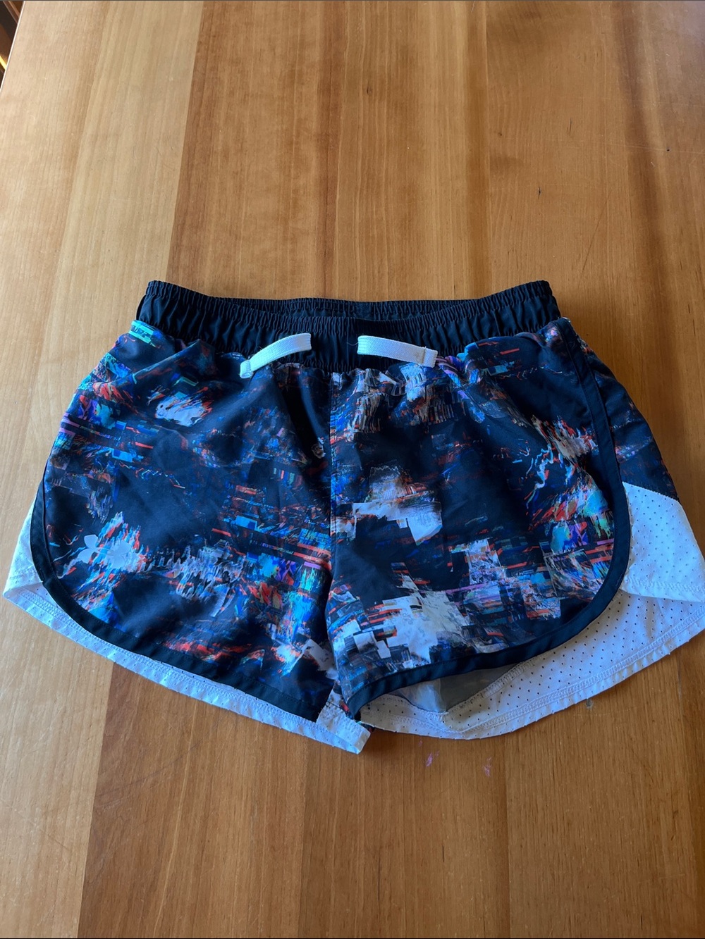 Under Armour Black Multicolor Athletic Shorts